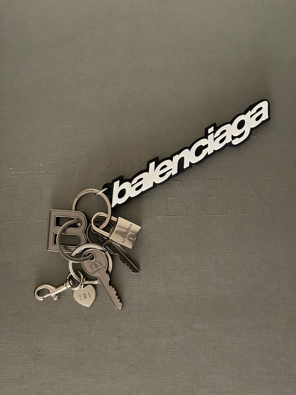 Balenciaga kit charm key chain keyring Made in Italy Brand new