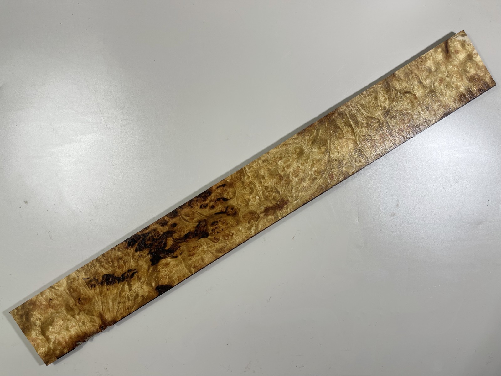 5A burl figure Guitar Fretboard Golden Camphor Wood Fingerboard Luthier Supply