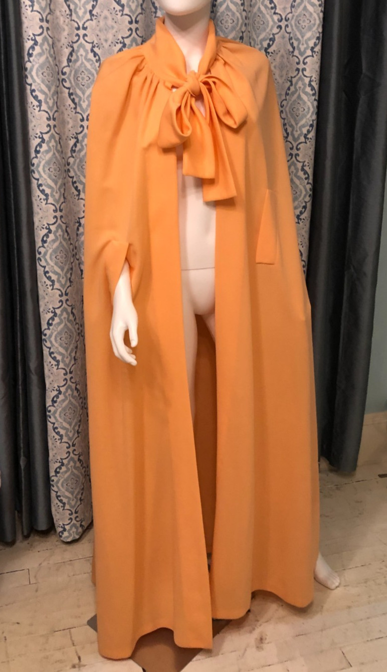 RARE vtg 60/70s Jonathan Logan Maxi Cape Neck Ties Armholes Bleeker Street RARE vtg 60/70s Jonathan Logan Maxi Cape Neck Ties Armholes Bleeker Street