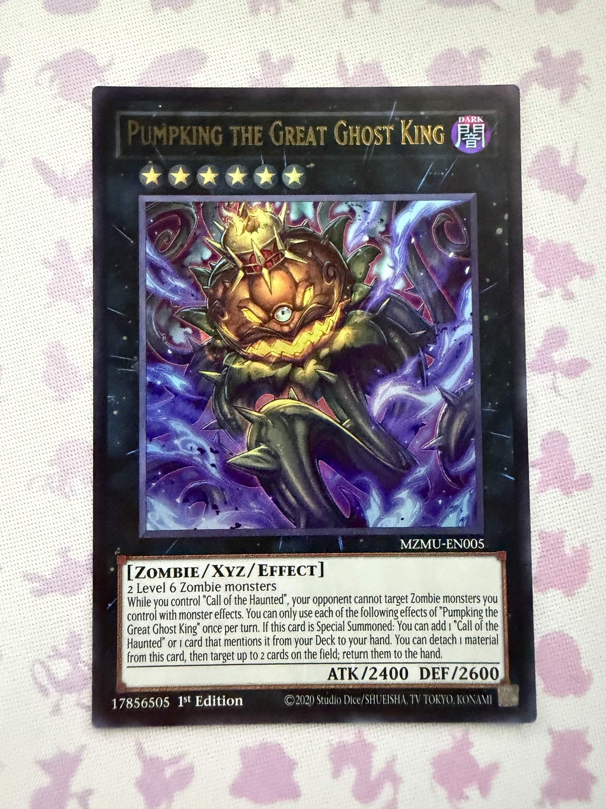 Yu-Gi-Oh Pumpking the Great Ghost King (MZMU-EN005) Ultra Rare 1st Edition NM Yu-Gi-Oh Pumpking the Great Ghost King (MZMU-EN005) Ultra Rare 1st Edition NM