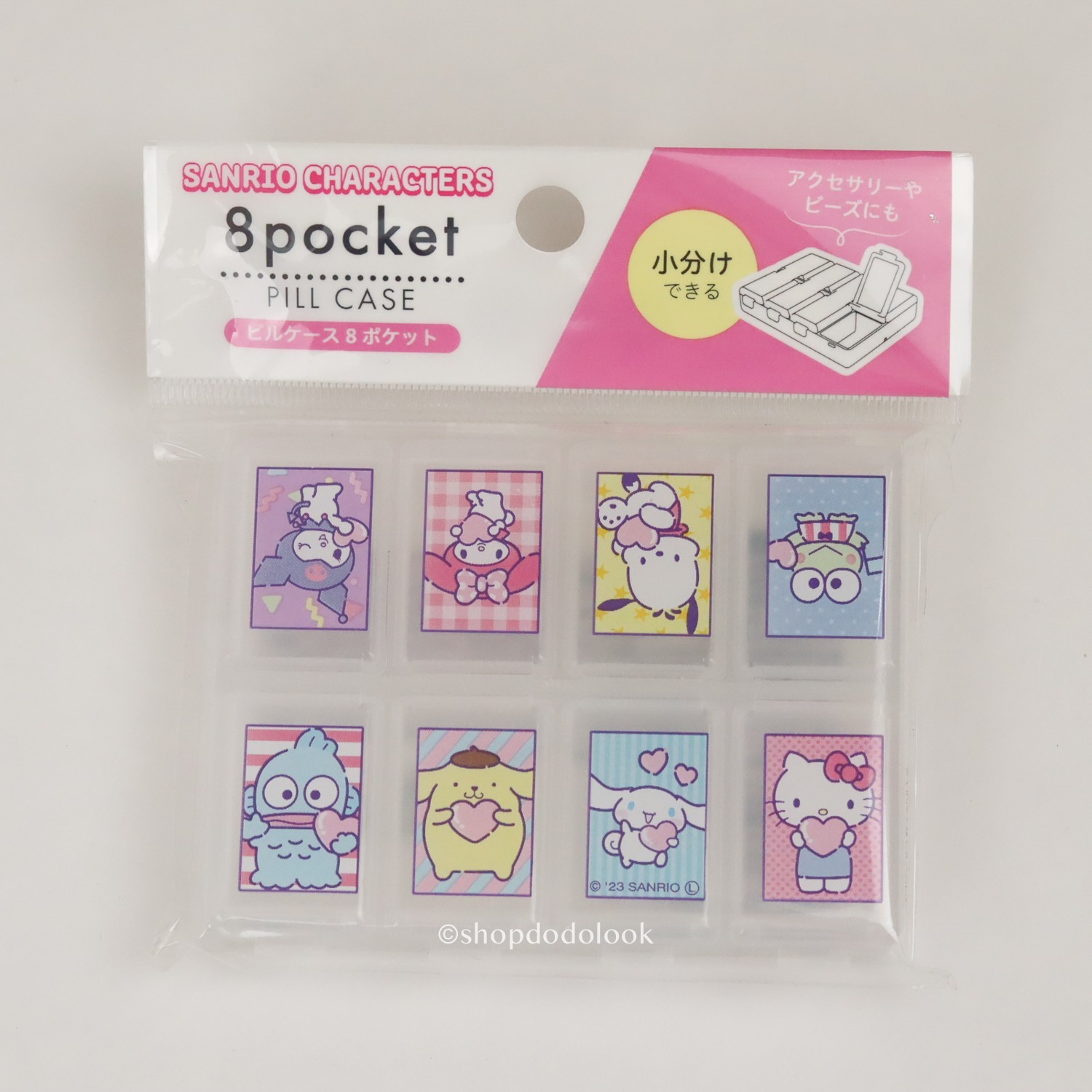 Daiso Compact Pill Case Travel Size Sanrio Characters Collection