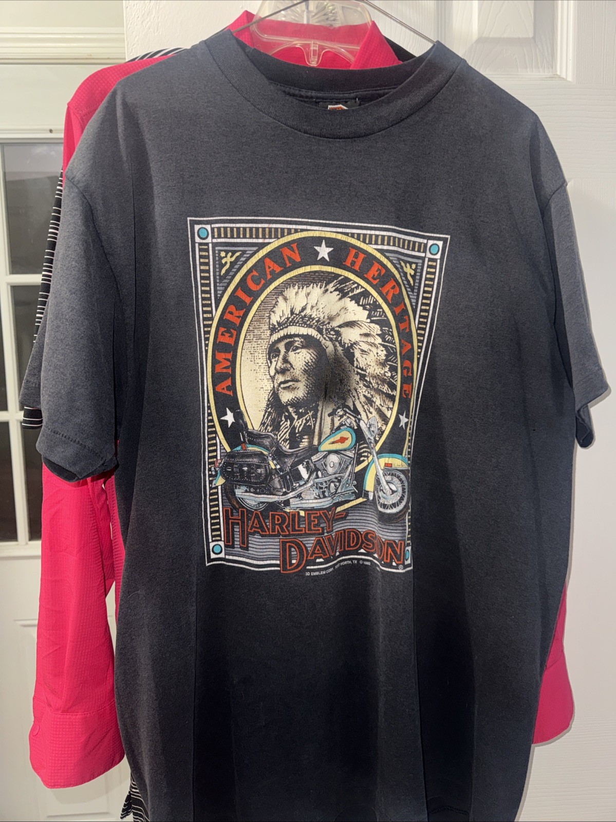 Vintage Harley Davidson American Heritage Tshirt Black Size Xl