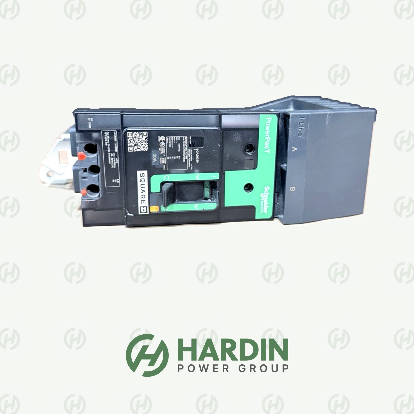 Square D PowerPact BGA260201 2P 20A 600V I-Line Circuit Breaker Tested