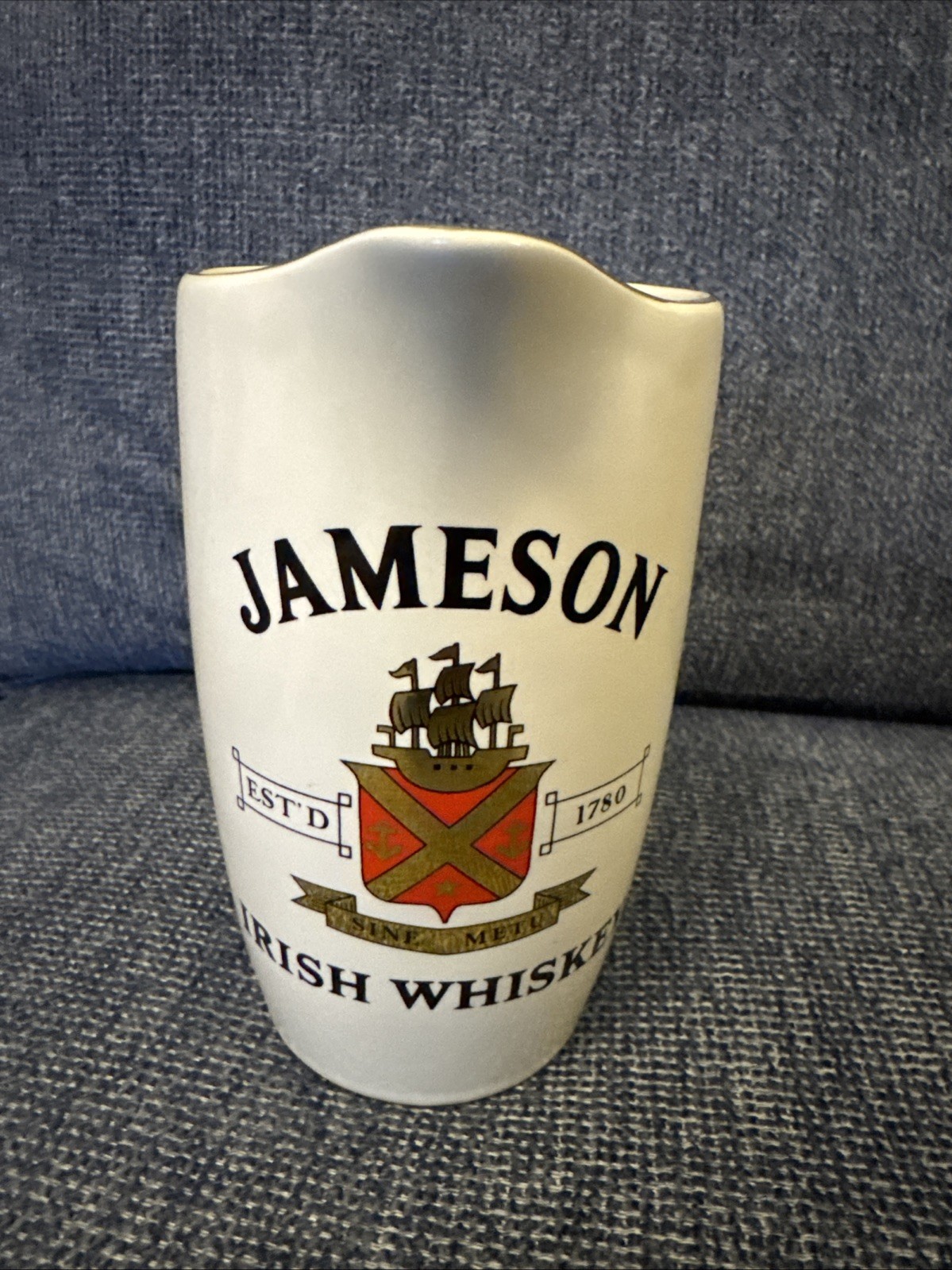 Vintage Jameson Irish Whiskey Ceramic Water Pitcher Wade England