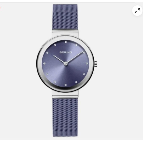 Beauty Bering Women\'s Watch Classic 10131-909 Lavender Dial Mesh Stainless Steel
