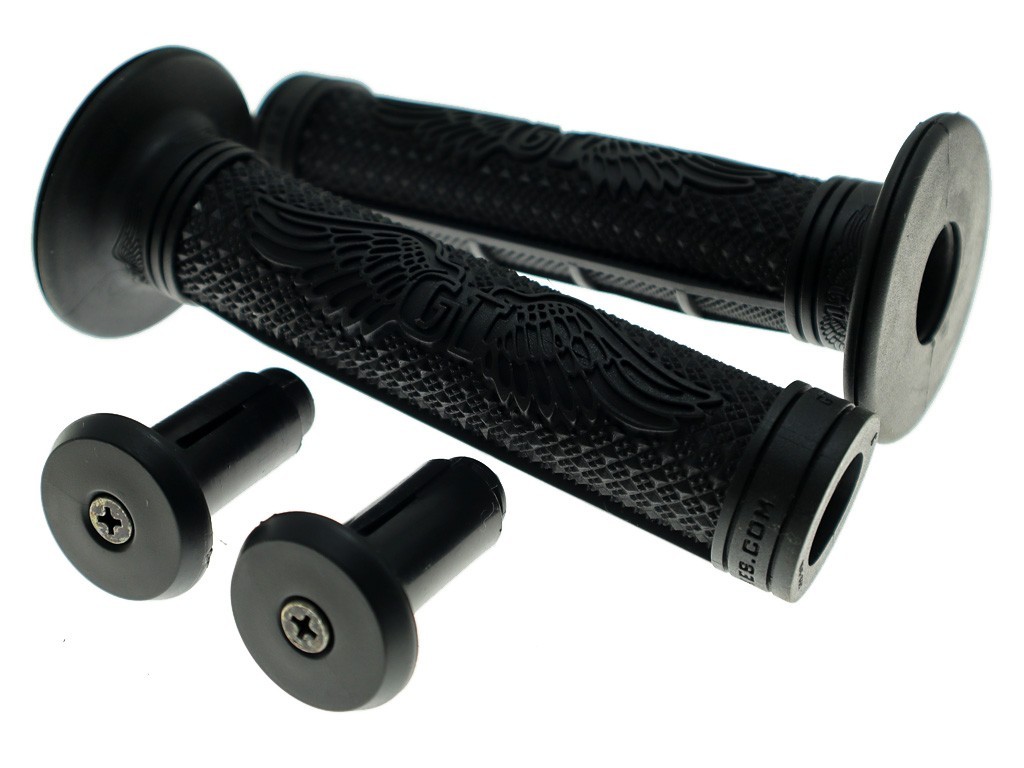 NOS Vintage GT Wing Logo BMX Old School Freestyle Grips 140mm 1 pair