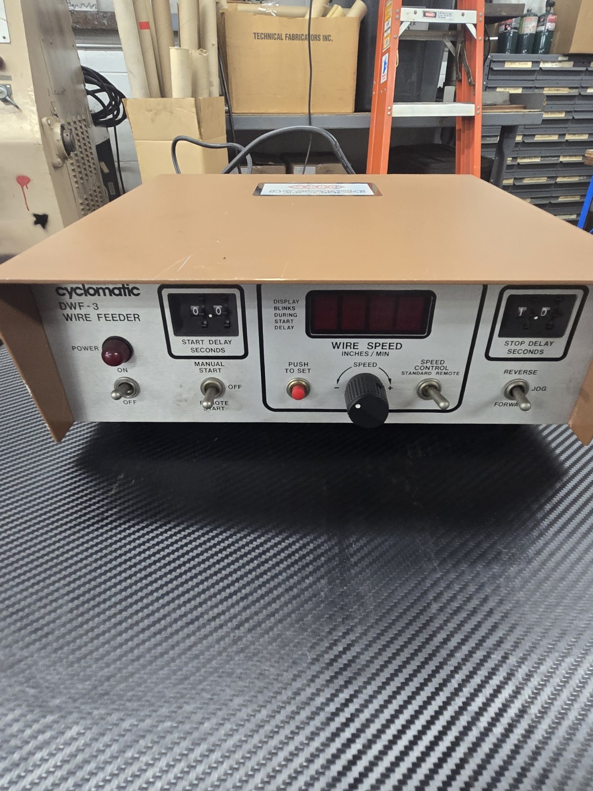 Cyclomatic DWF-3 1061-0001 Cold Wire Feeder Controller TIG GTAW Plasma PAW