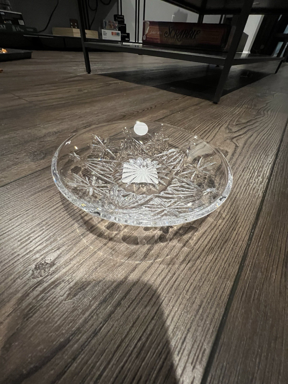 Waterford Winter Wishes tray crystal plate 6-inch candy dish bowl 1062983 Waterford Winter Wishes tray crystal plate 6-inch candy dish bowl 1062983