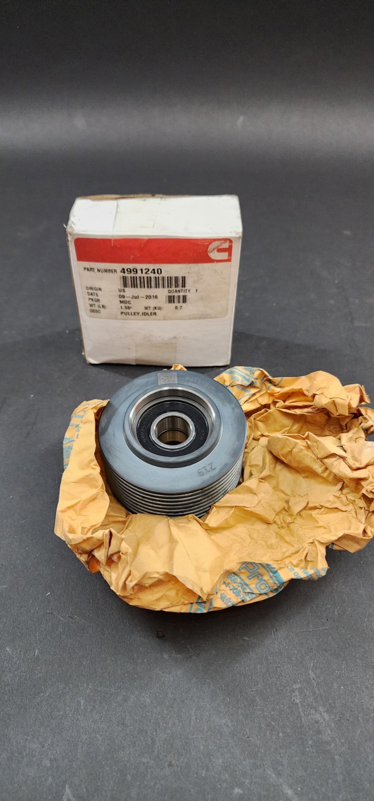 GENUINE CUMMINS 4991240 IDLER PULLEY NEW OEM