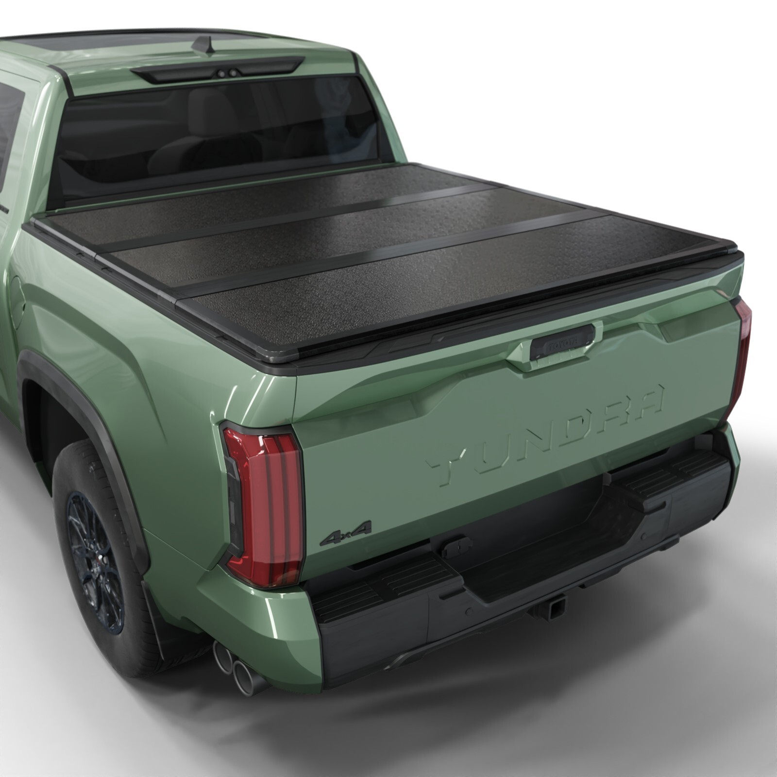 Hard Folding Truck Bed Tonneau Cover |HTF027|Fits 07-21 Toyota Tundra 6\' 7\