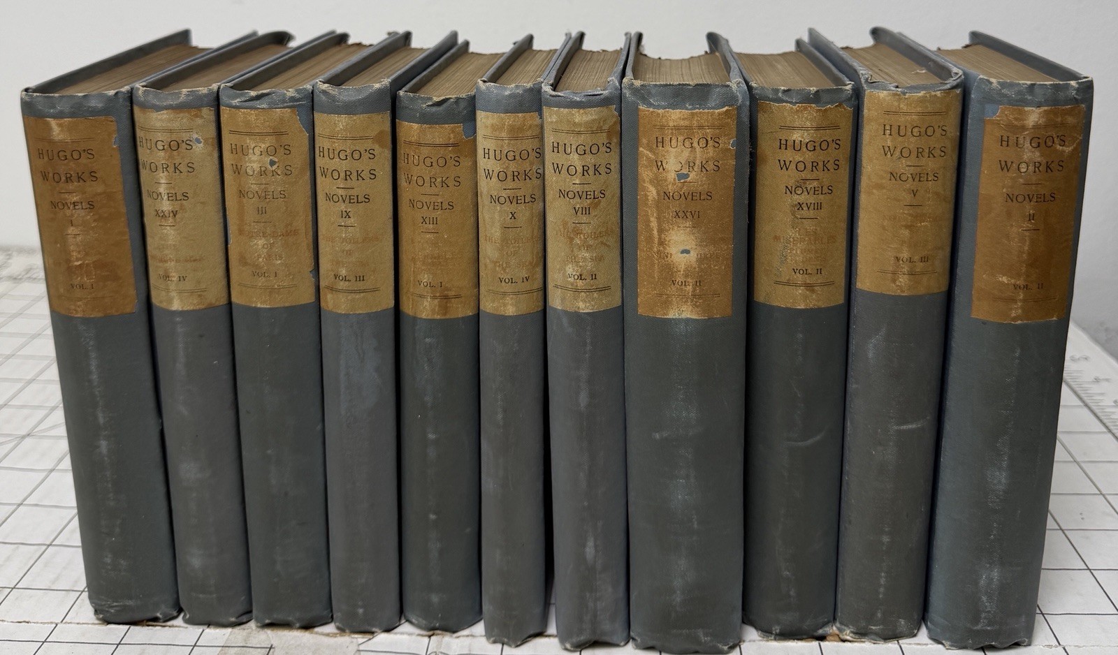Victor Hugo’s Works Novels 11 Volume Lot 1894, Hardcover Limited Cabinet Edition Victor Hugo’s Works Novels 11 Volume Lot 1894, Hardcover Limited Cabinet Edition