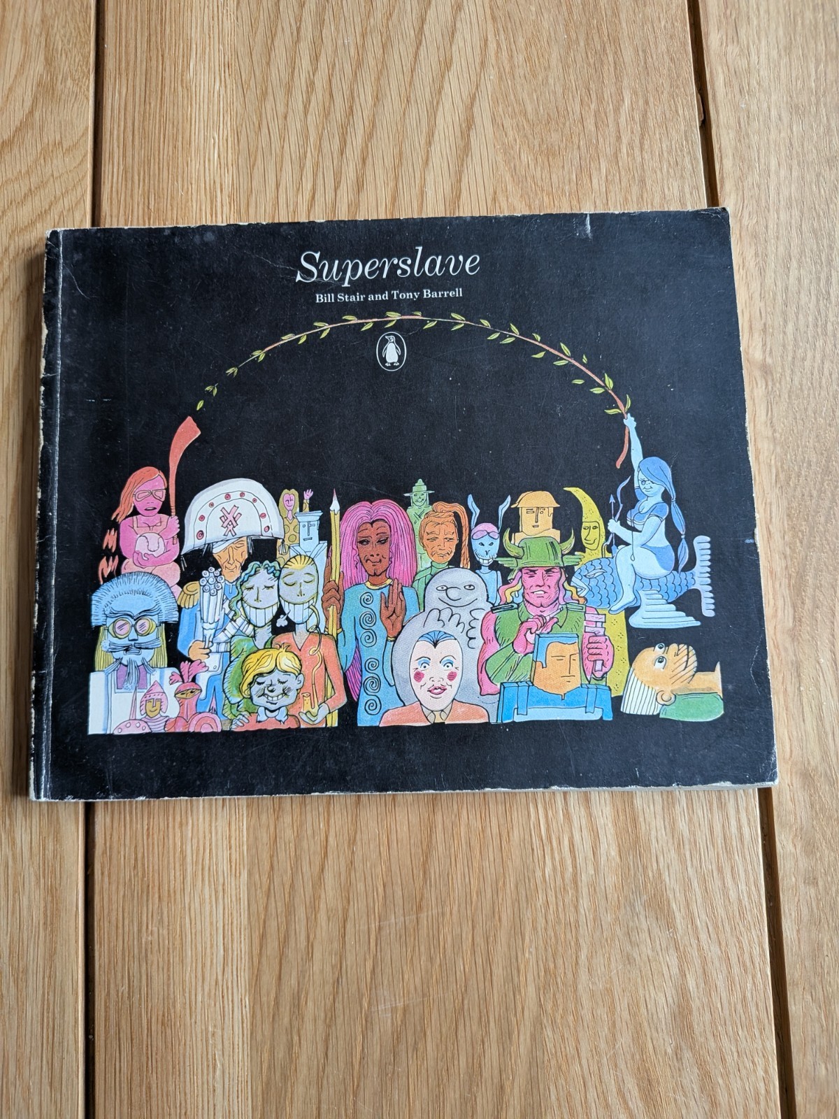 Vintage 1972 Superslave Book Bill Stair Tony Barrell Penguin First Edition Comic