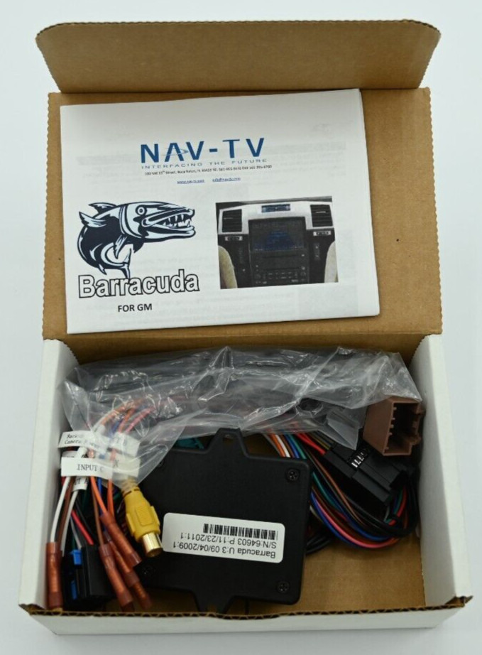 NAV-TV Barracuda Kit NTV-KIT211 Video in Motion for Select GM Cadillac Vehicles