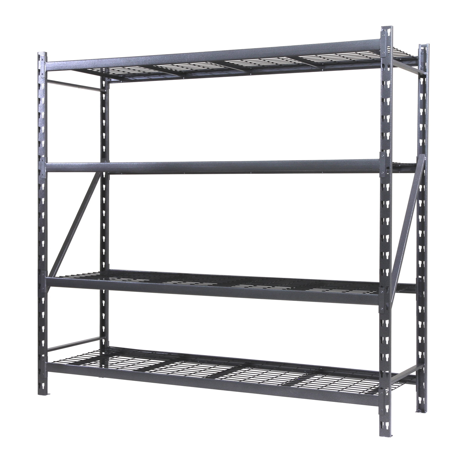 4 Shelf Steel Storage Shelving Rack Heavy Duty 4,000 lb Capacity 77\