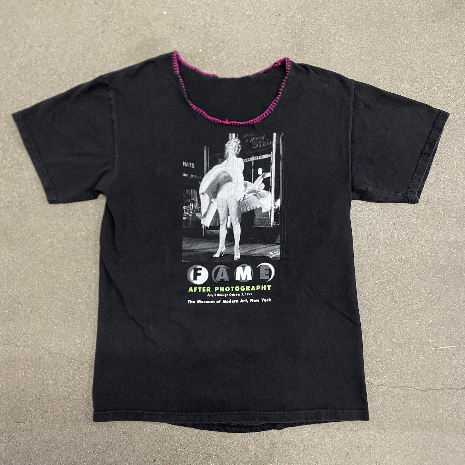 Vtg 90s Museum Of Modern Art Marilyn Monroe Shirt Fame After Photography Medium
