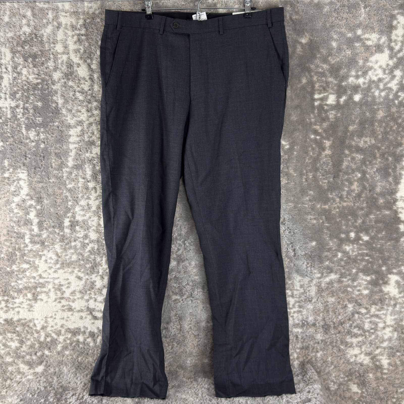 NEW Lauren Ralph Lauren Size 38W 32L Black Label Wool Straight Leg Pants Gray