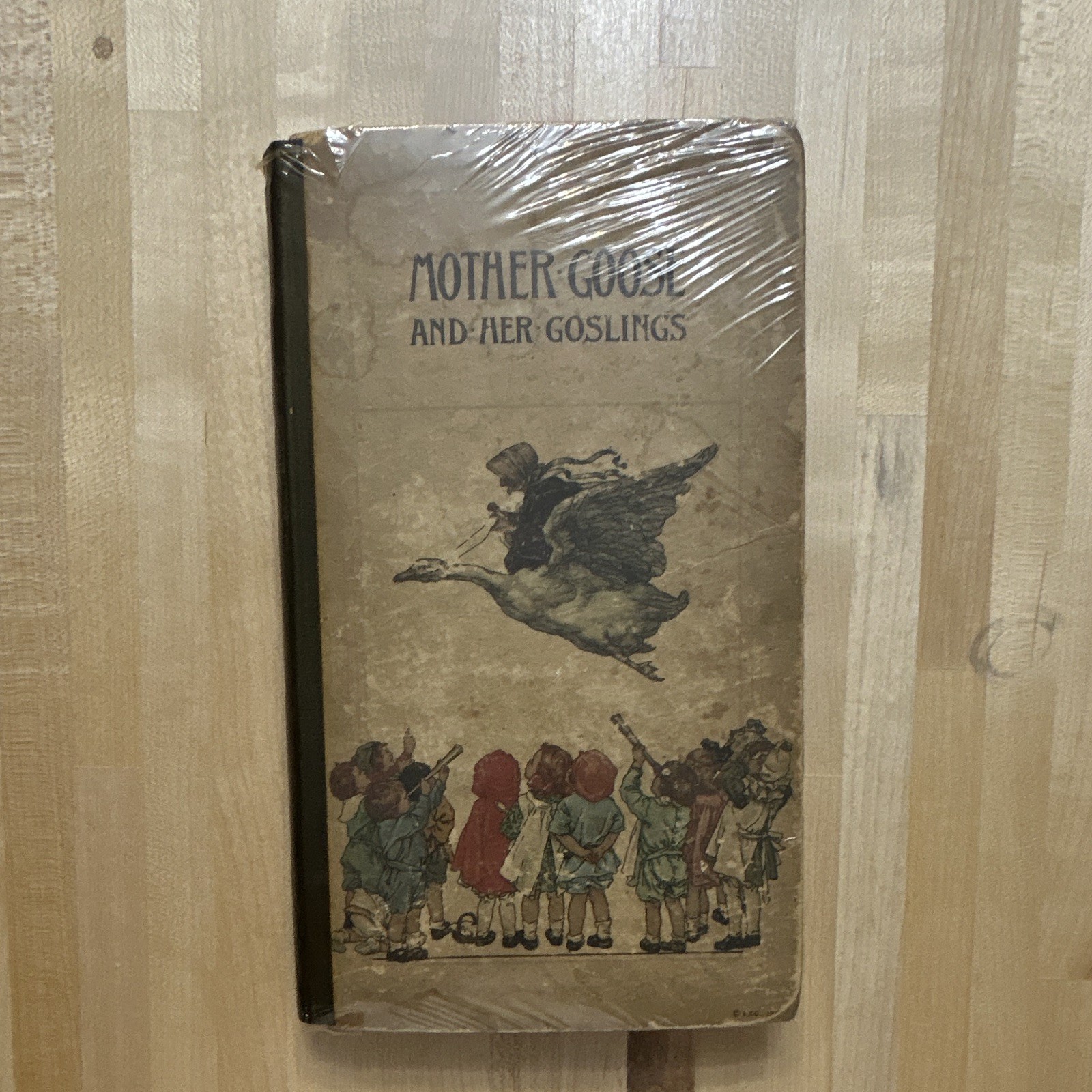 Antique 1918 Mother Goose and Her Goslings Hardcover Book Rose Allyn Vintage Antique 1918 Mother Goose and Her Goslings Hardcover Book Rose Allyn Vintage