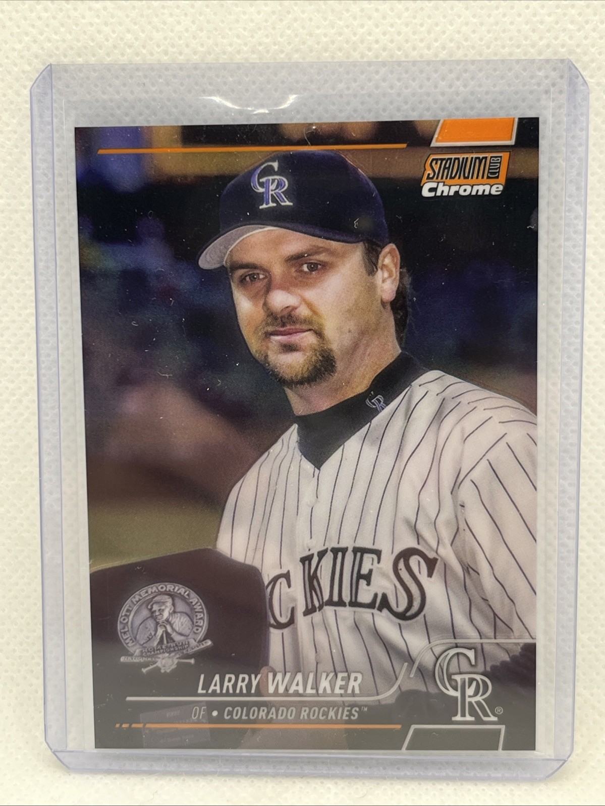 2022 Stadium Club Chrome Orange Refractor Larry Walker #40  10/25 ROCKIES