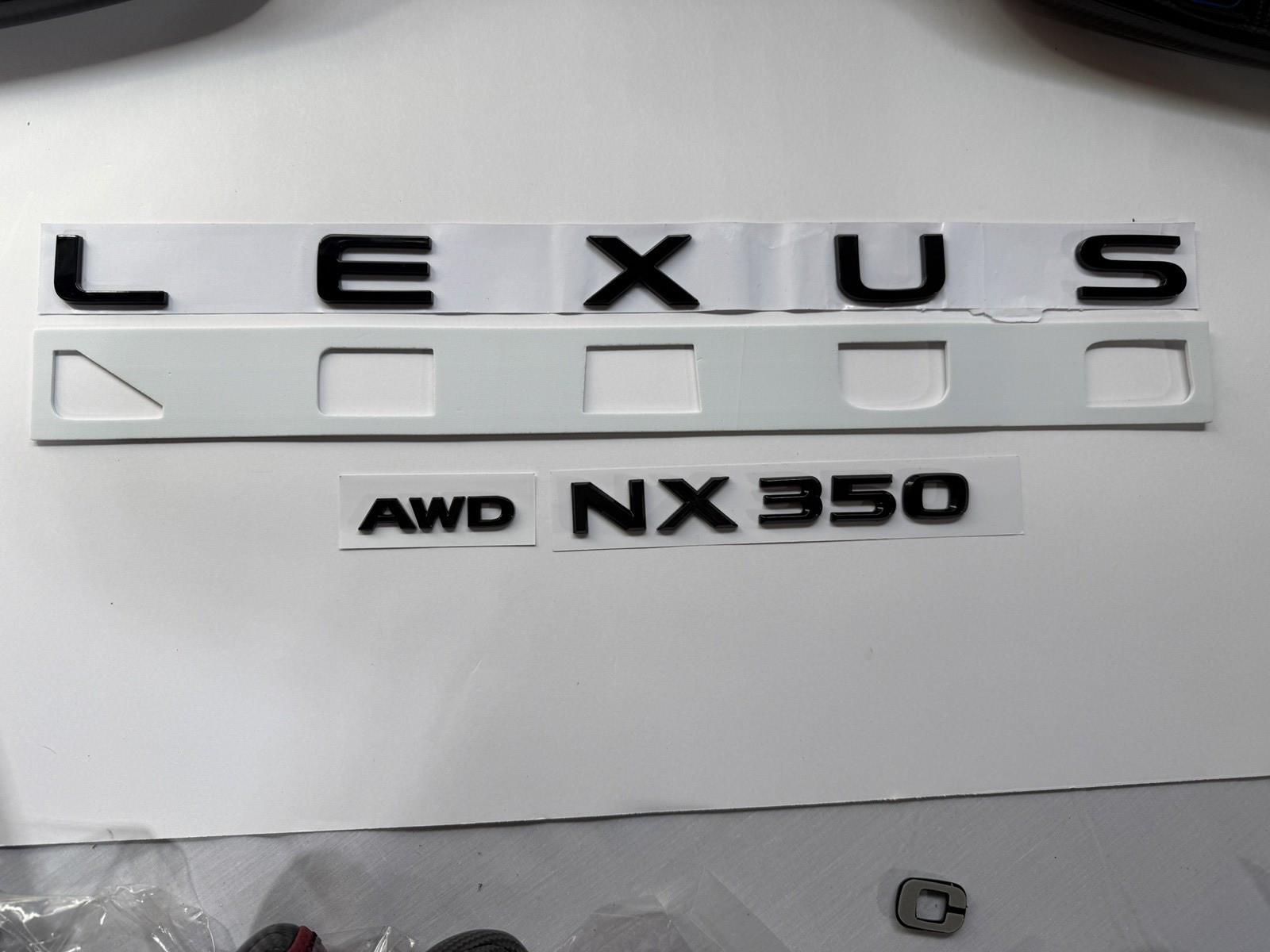 Gloss Black Trunk logo badge Kit Fits 2022 2023 2024 2025 2026 Lexus NX350 Gloss Black Trunk logo badge Kit Fits 2022 2023 2024 2025 2026 Lexus NX350