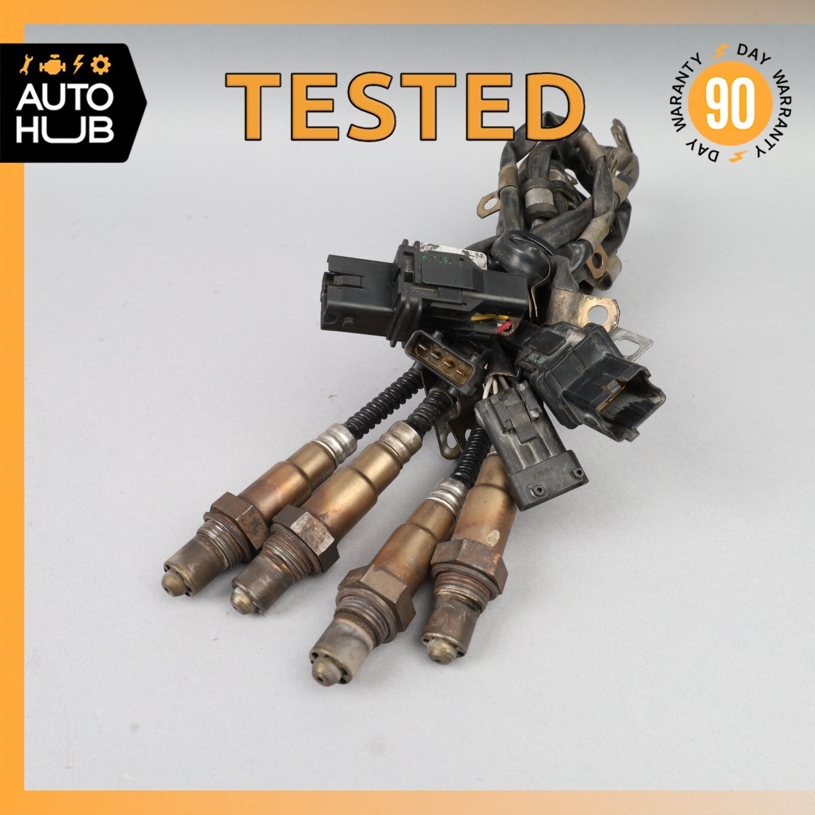 04-19 Maserati Quattroporte GranTurismo Oxygen O2 Sensor Lambda Set of 4 OEM