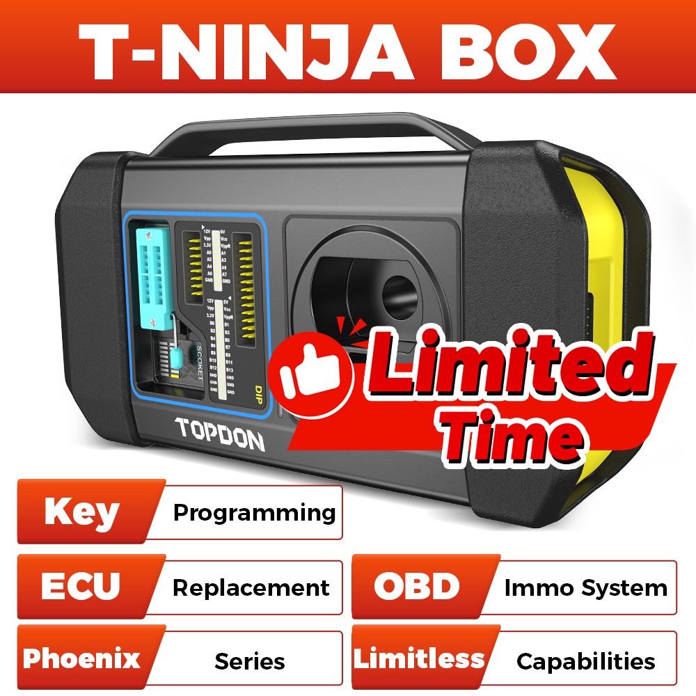 TOPDON T-Ninja Box Complete ECU Clone Tool Erase Original IMMO Information 2026