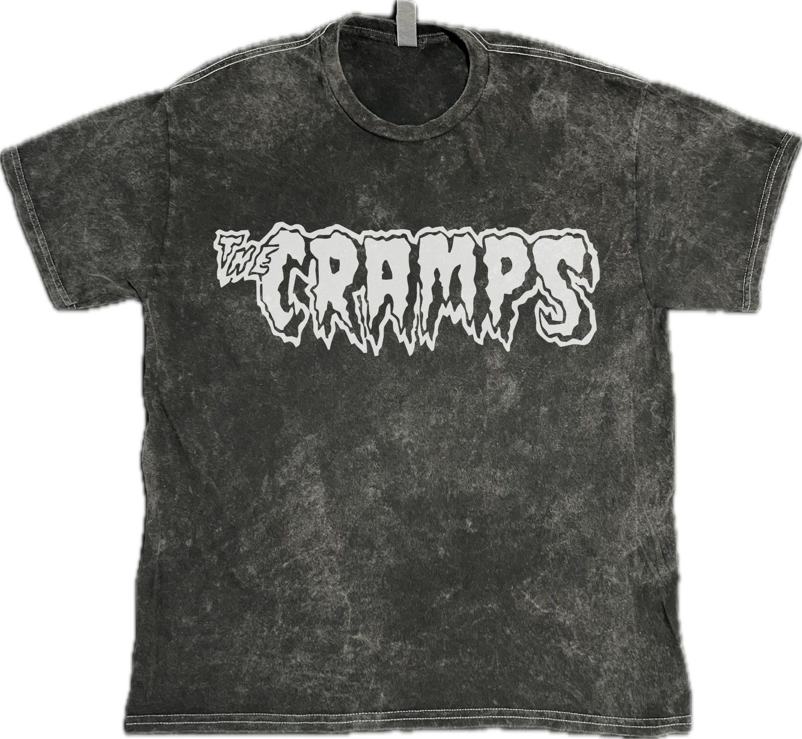 The Cramps Logo T-Shirt Punk Rock Music on 100%Cotton Mineral Vintage Washed Tee The Cramps Logo T-Shirt Punk Rock Music on 100%Cotton Mineral Vintage Washed Tee