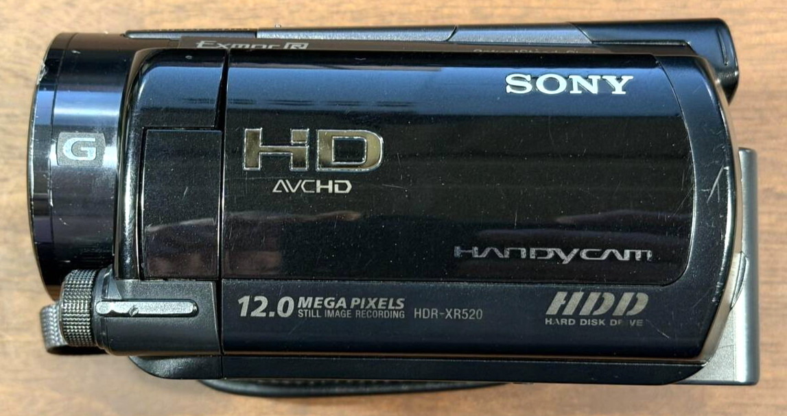 Sony HDR-XR520V Handycam Camcorder HD AVCHD 240GB HDD GPS Tested Working Japan