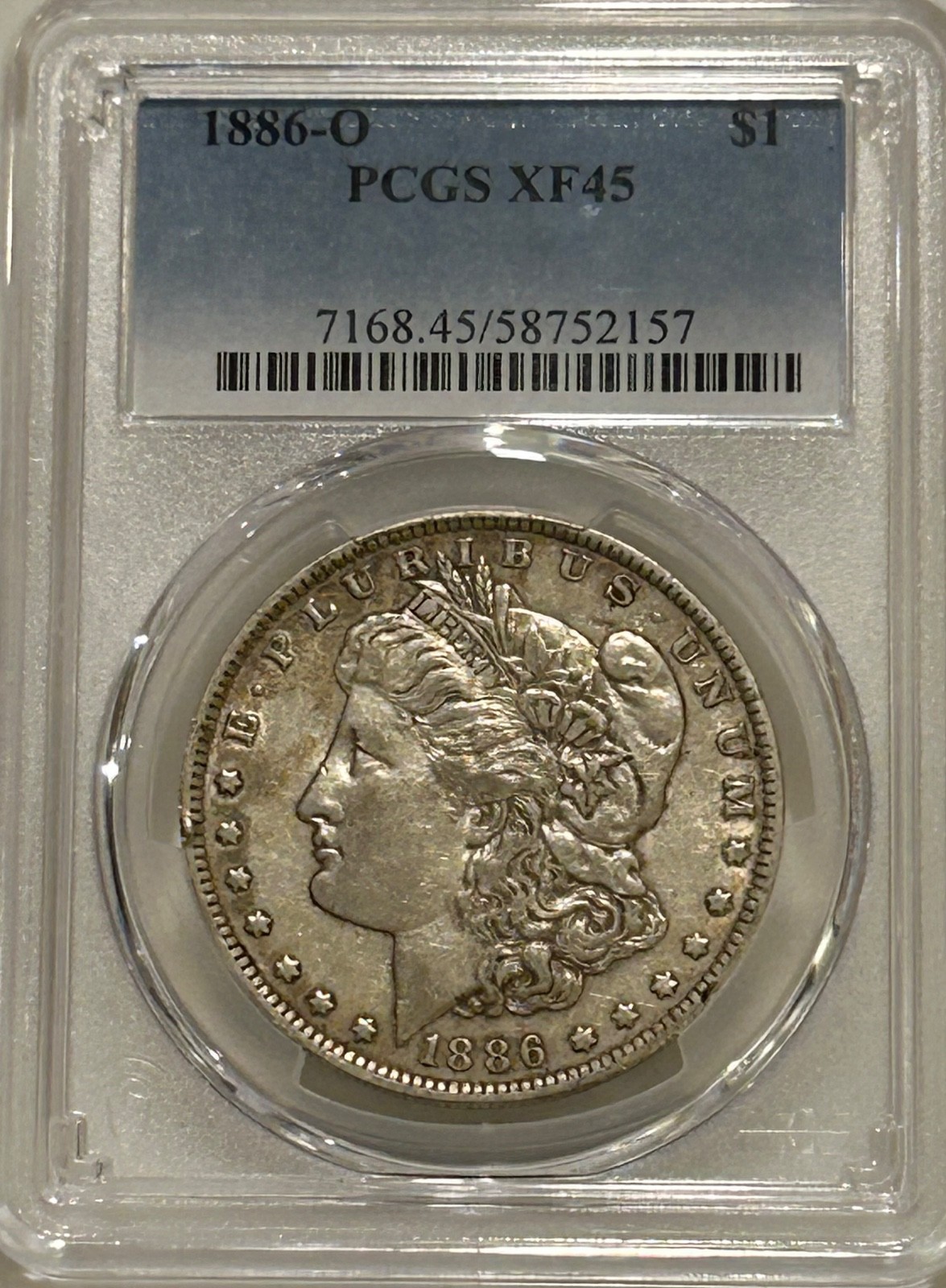 1886 O Morgan Silver Dollar PCGS XF45 Tougher Date Morgan 1886 O Morgan Silver Dollar PCGS XF45 Tougher Date Morgan