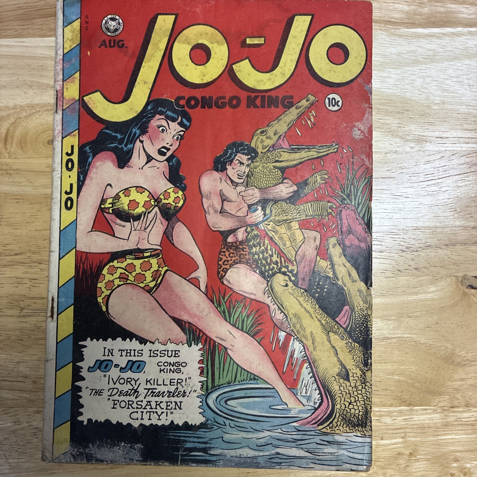 JO-JO COMICS #18 Jack Kamen GGA Headlights Cheesecake 1948 Fox 