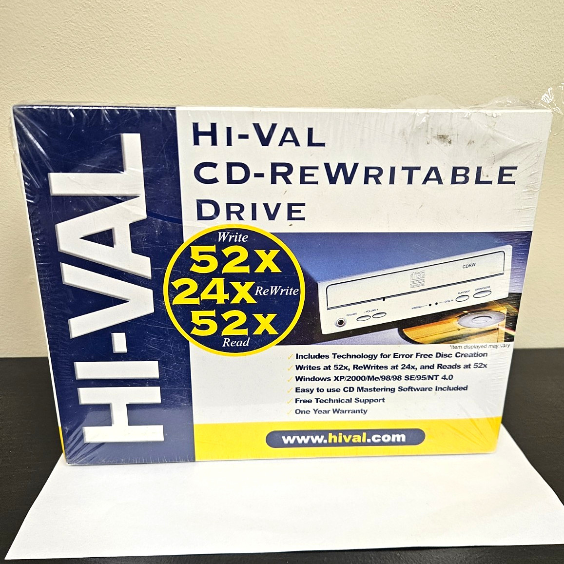 Hi-Val Magicspin 52x Internal CD-RW Drive E-IDE/ATAPI 5.25in H522452