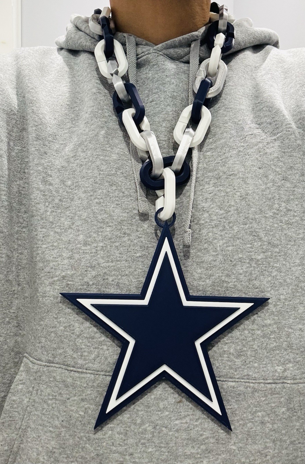 🔥Dallas Cowboys Oversized Bold Fan Chain 3d printed (FAST ) 🔥Dallas Cowboys Oversized Bold Fan Chain 3d printed (FAST )
