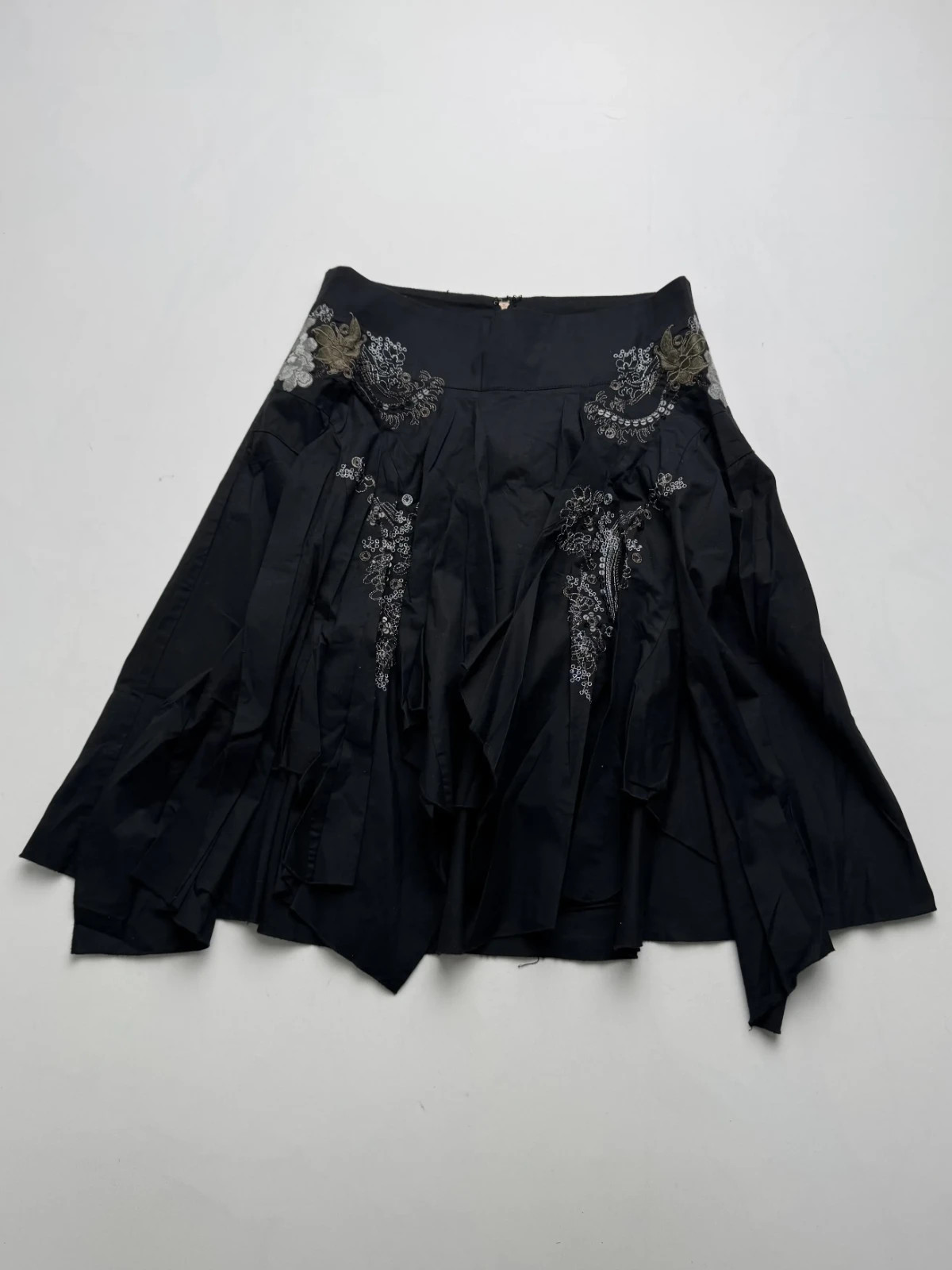 Vintage Embroidered Hem Skirt Boho Fairy Grunge Y2K Women\'s Size M