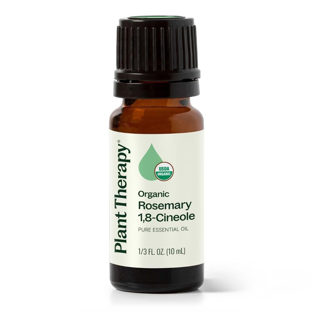Organic Rosemary Essential Oil, 10 mL 1/3 oz, USDA Organic