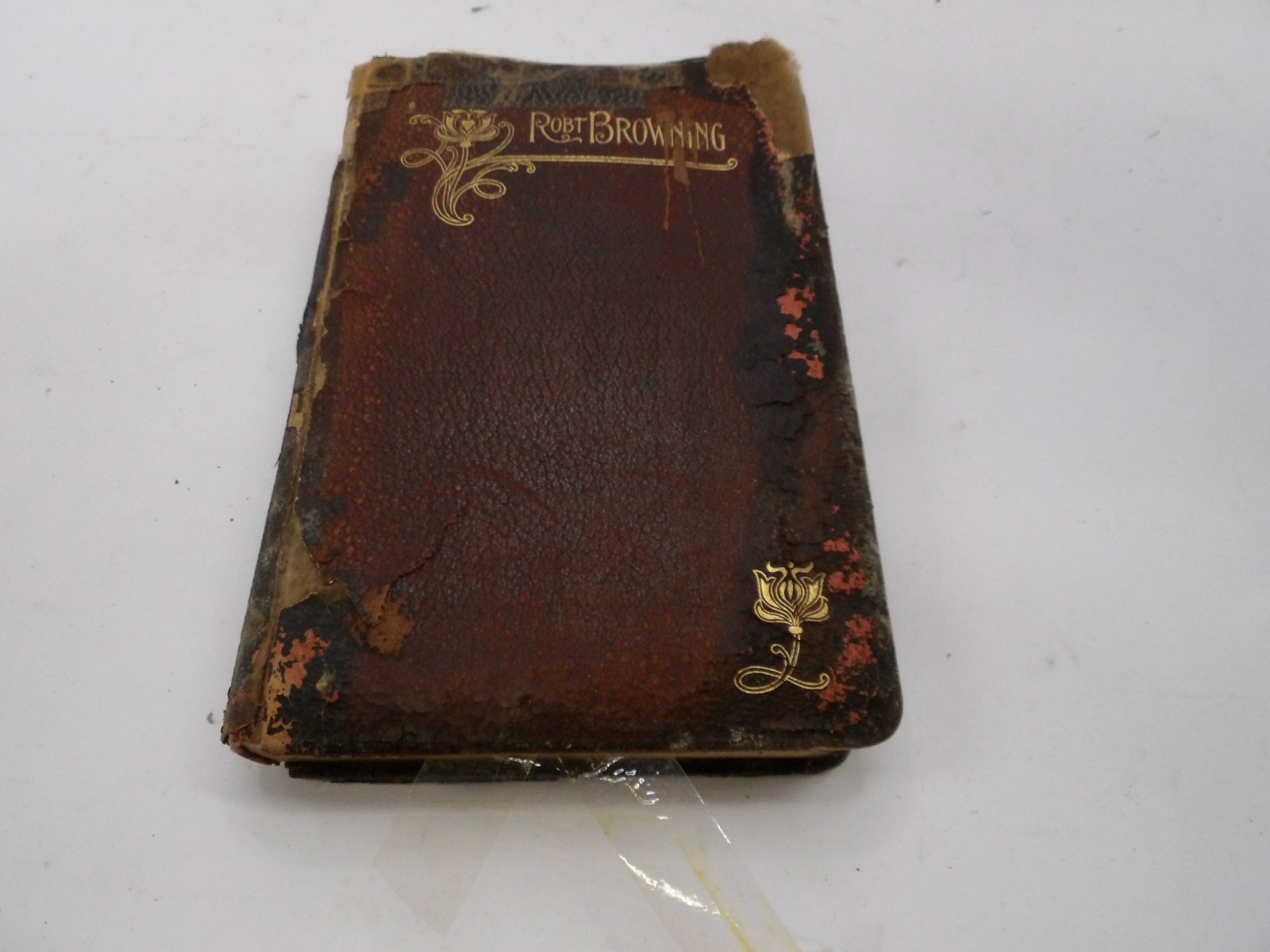 Antique Book The Poetry and Philosophy of Robert Browning VERY ROUGH
