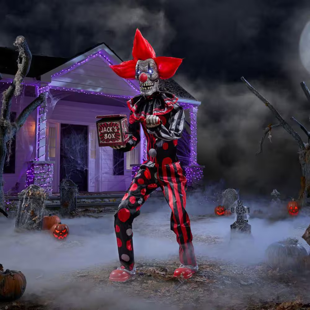 6 FT Animated Classics LED Checkmate Chuckles Animatronic Halloween Decoration 6 FT Animated Classics LED Checkmate Chuckles Animatronic Halloween Decoration