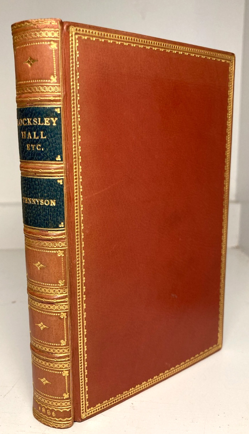 1886 Tennyson Locksley Hall 1st Edition Sangorski & Sutcliffe Leather Binding