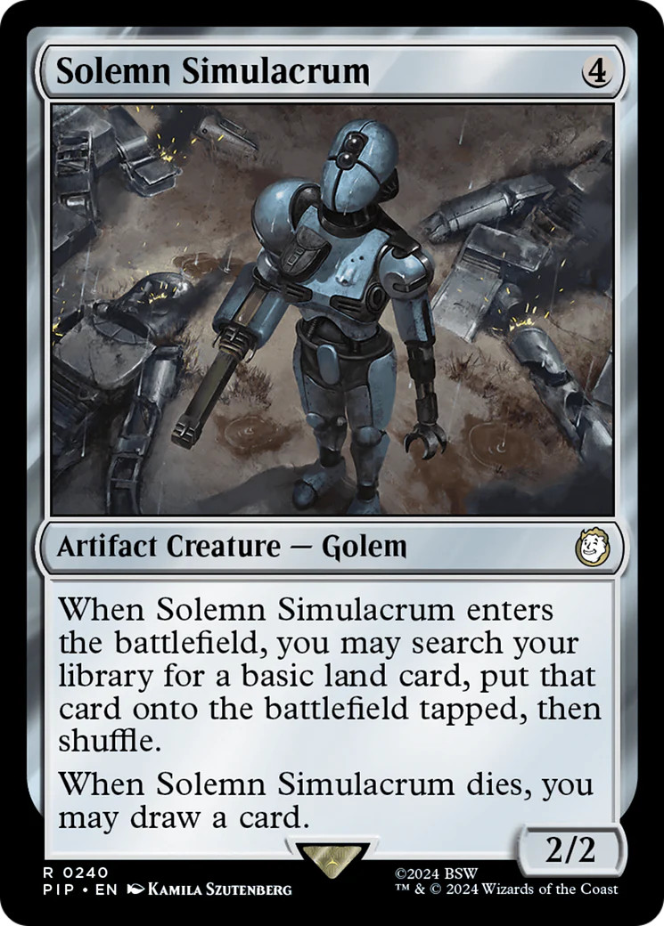 MTG Solemn Simulacrum [Fallout] Near Mint Magic
