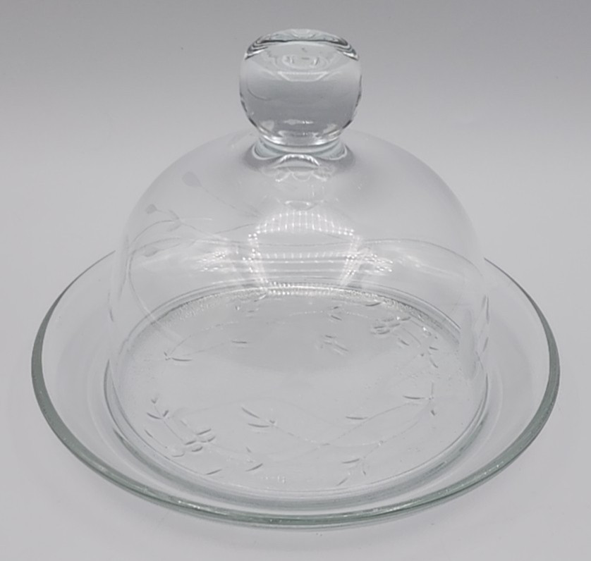 Princess House Heritage Cheese or Butter Tray & Cover #461  Plate 6\