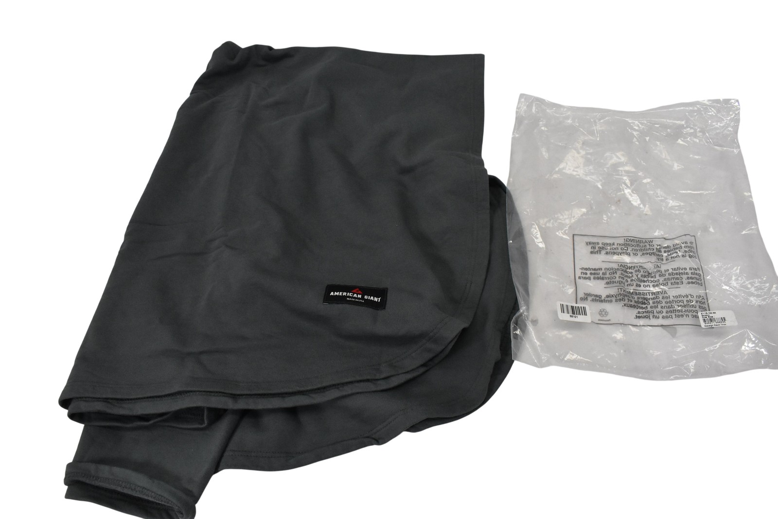 American Giant Throw Blanket 50x60 In Green 100% Cotton Midweight Made In USA