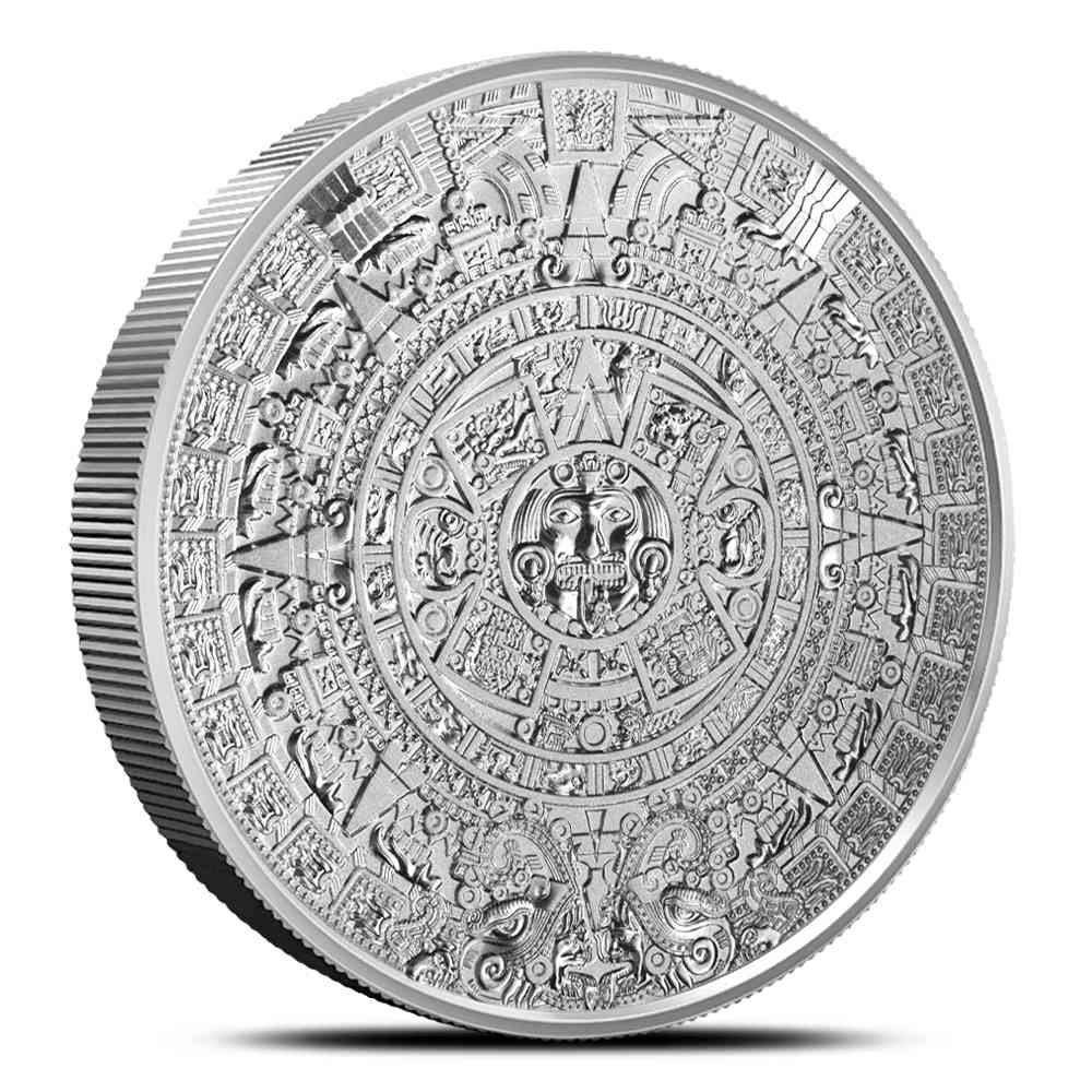 2 oz SilverTowne Aztec Calendar Silver Round (New)