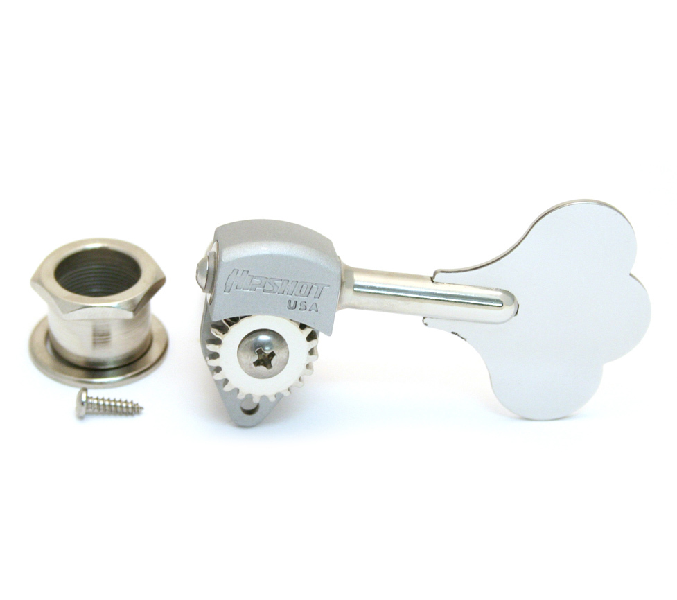 (4) Hipshot USA Chrome Ultralite 1/2 Clover Key Bass Machine Heads/Tuners 20675C (4) Hipshot USA Chrome Ultralite 1/2 Clover Key Bass Machine Heads/Tuners 20675C