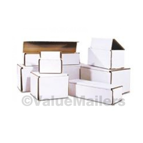 250 - 10 x 2 x 2 White Corrugated Shipping Mailer Packing Box Boxes