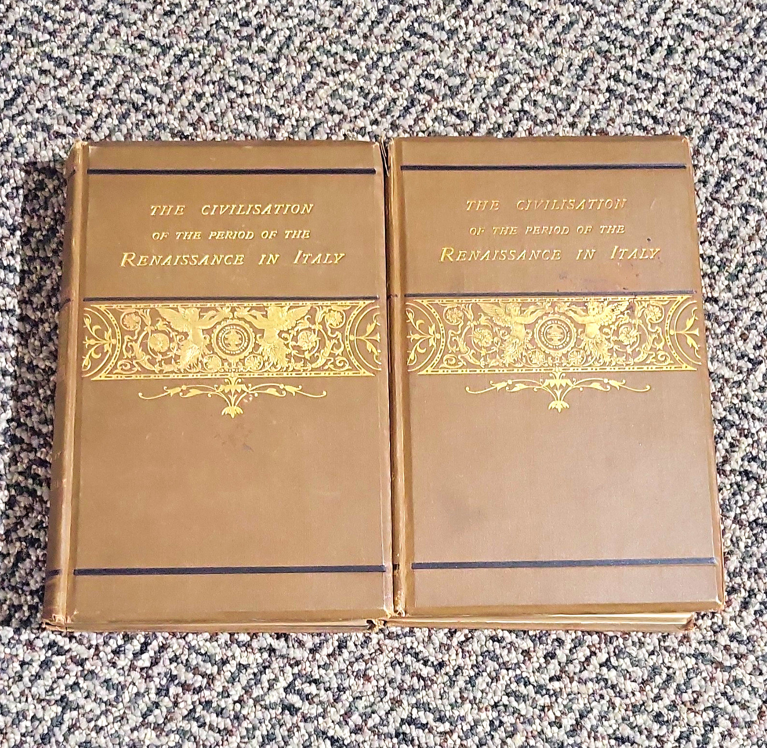 Jacob Burckhardt Civilisation of Renaissance in Italy 2 Vol HC London 1878