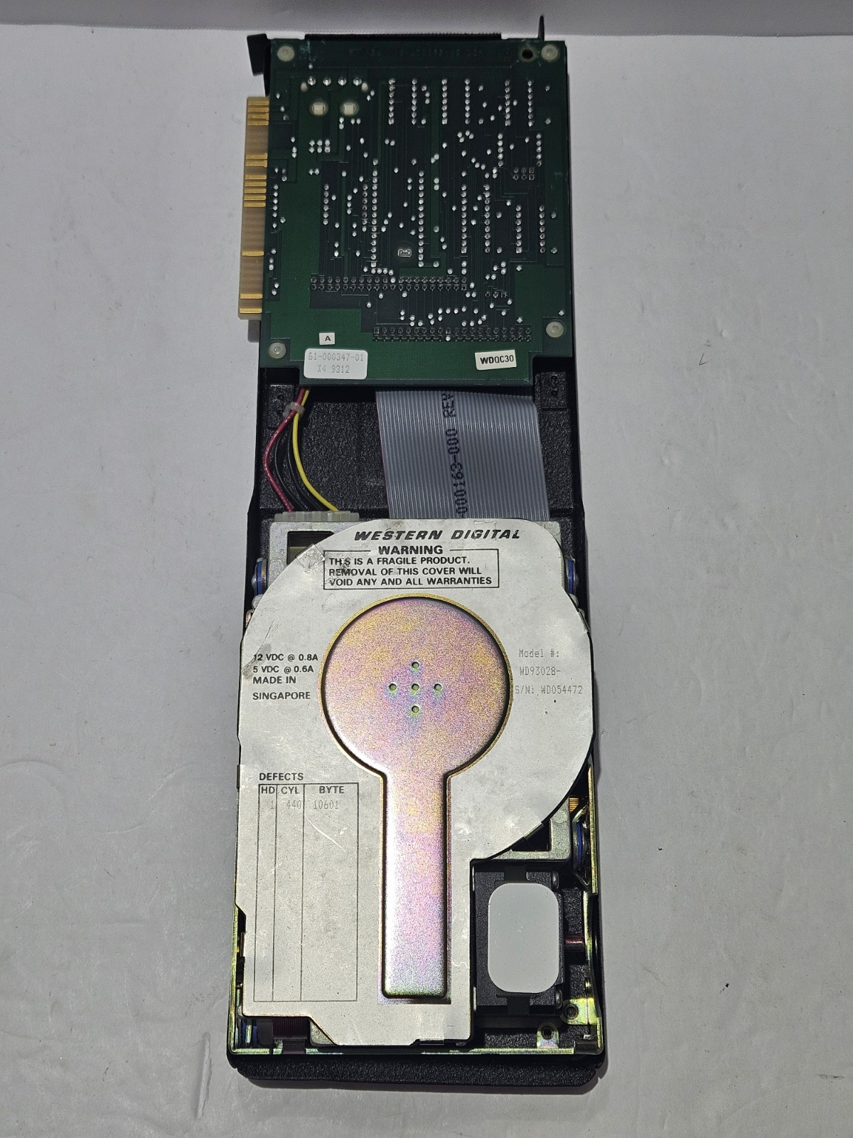 Vintage Western Digital WD93028-  Hard Drive MFM RARE 