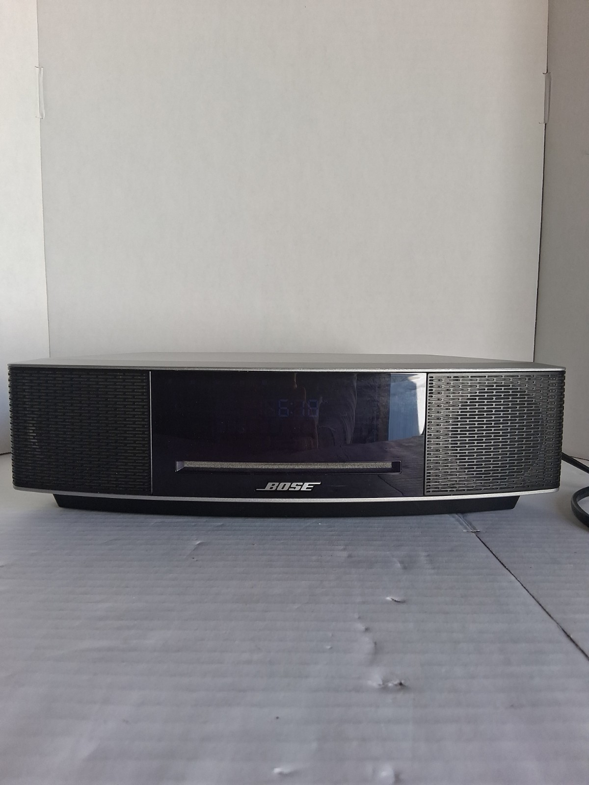 Bose Wave Music System IV CD Player AM/FM Radio Silver -Tested/Works (No Remote)