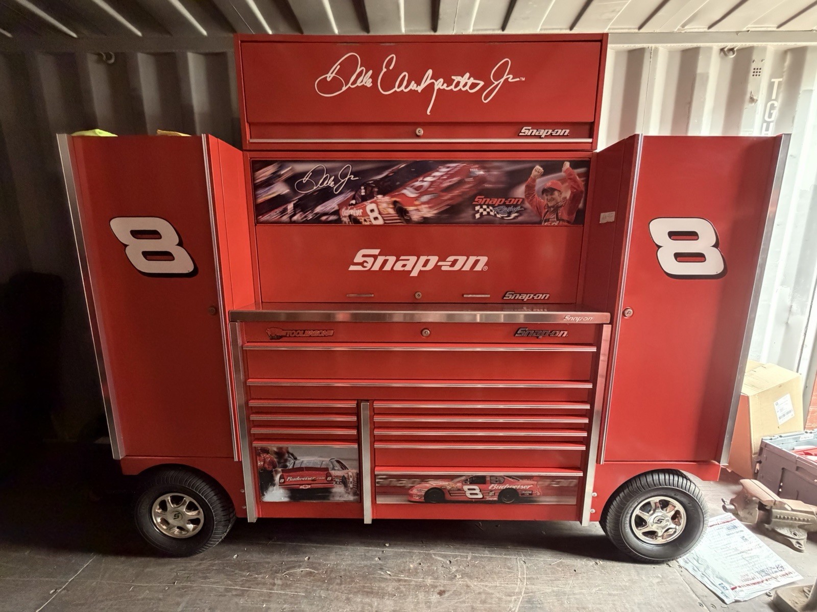 Snap-On Tools Dale Earnhardt Jr #8 Budweiser Pit Wagon RARE Tool Box EUC Snap-On Tools Dale Earnhardt Jr #8 Budweiser Pit Wagon RARE Tool Box EUC