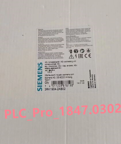 3RK1904-2AB02 1PCS Brand New Unopened Siemens 3RK1904-2AB02 Fast delivery