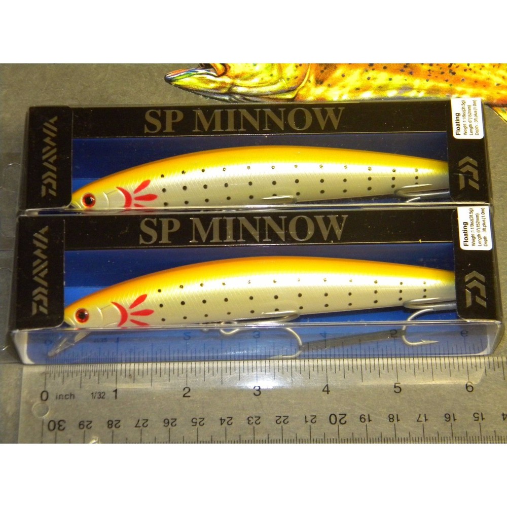 Daiwa Salt Pro SP Minnow Striper FLOATING Lure DSPM15F30 Yellow Pearl Lot 2 Daiwa Salt Pro SP Minnow Striper FLOATING Lure DSPM15F30 Yellow Pearl Lot 2