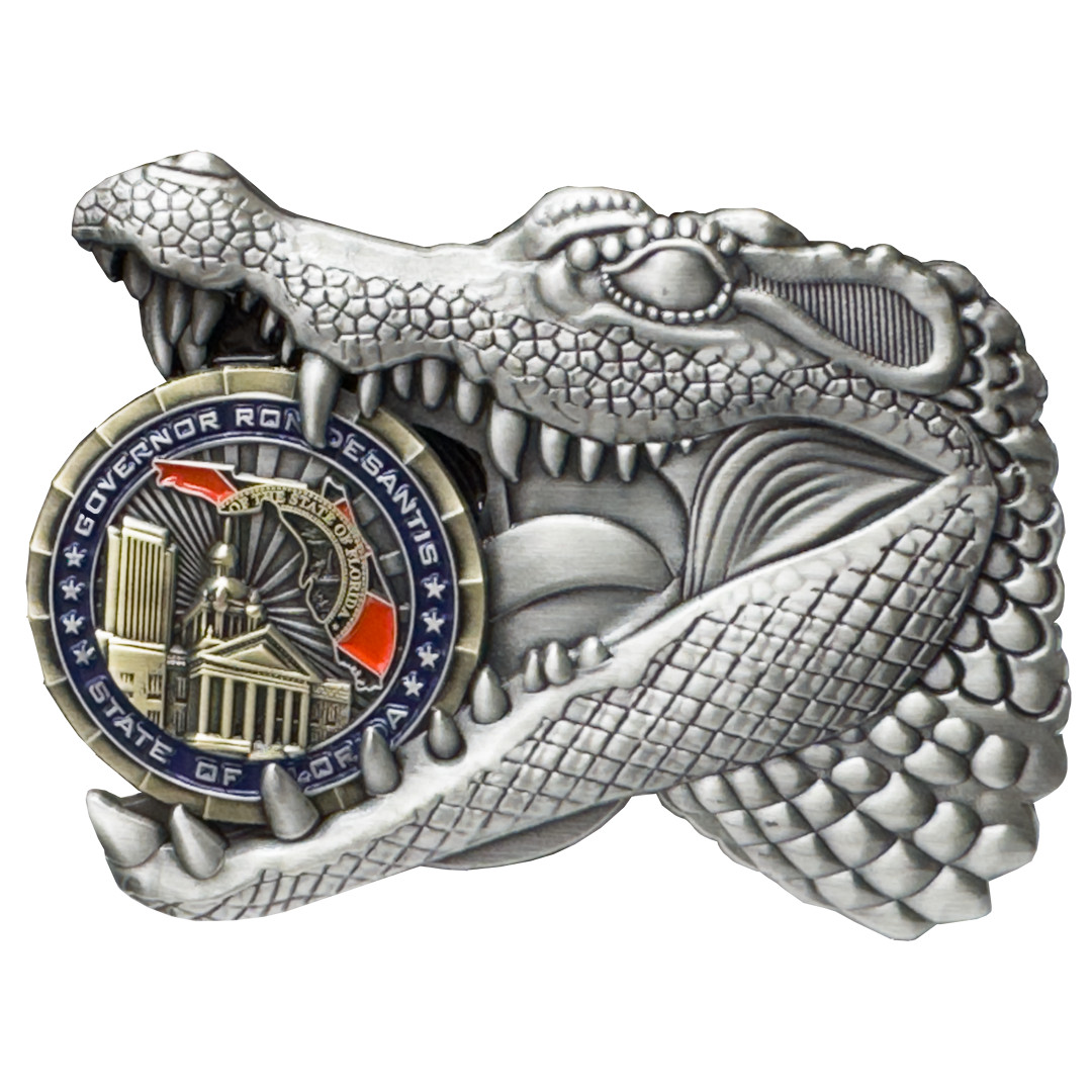 EL18-14 Florida Governor Ron DeSantis Alligator Alcatraz FWC FDLE FHP Challenge