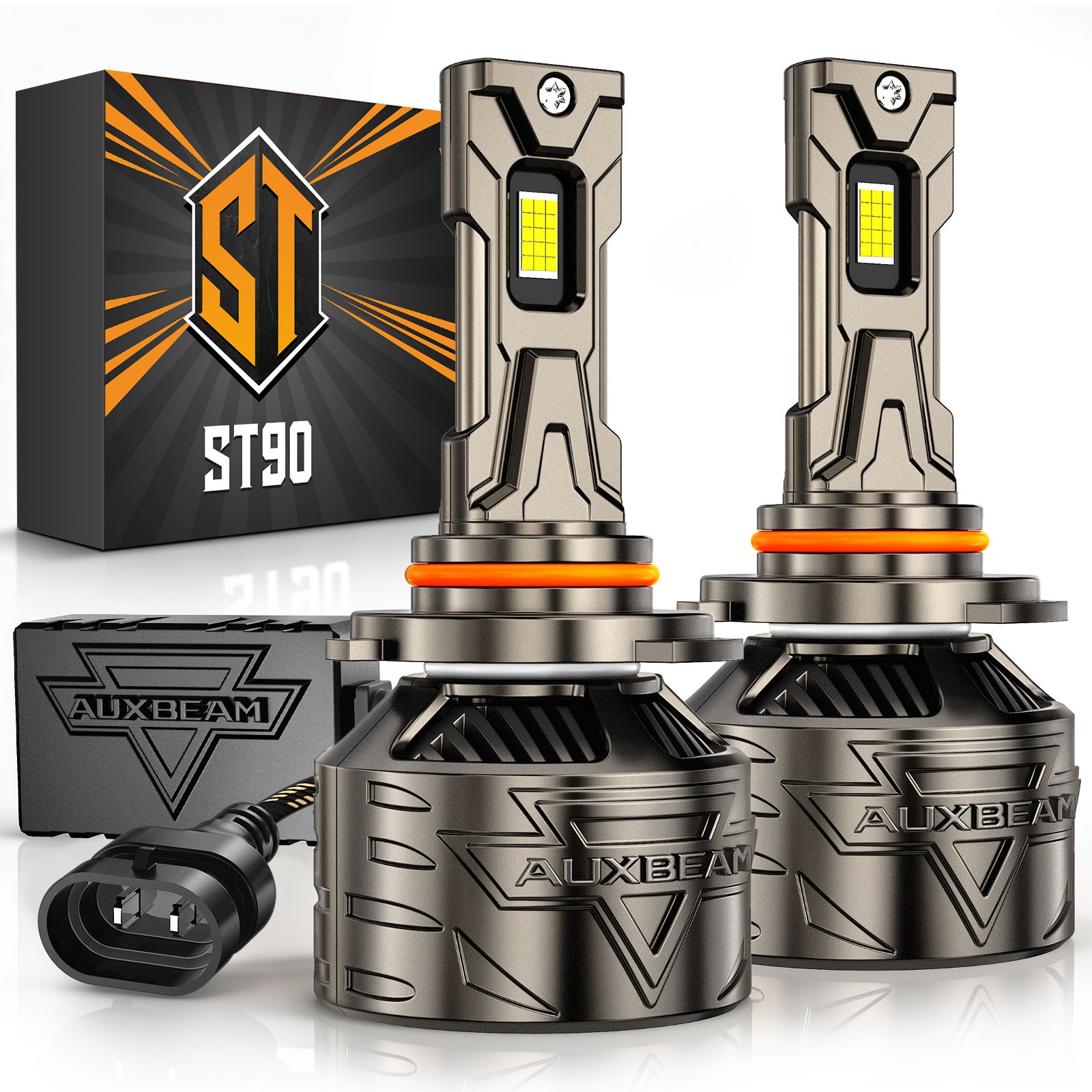 AUXBEAM ST90 Series Canbus 9005/HB3 LED Headlights 180W 35000LM High Beam 6500K
